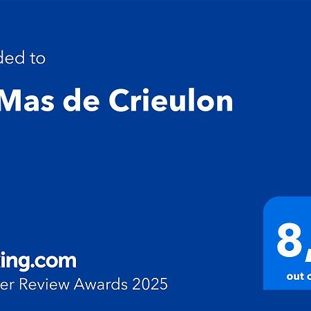 Le Mas De Crieulon Saint-Jean-de-Crieulon Exteriör bild